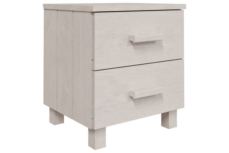 Sängbord 2 st vit 40x35x44,5 cm massiv furu - Vit - Möbler - Bord & matgrupper - Avlastningsbord - Sängbord & nattduksbord