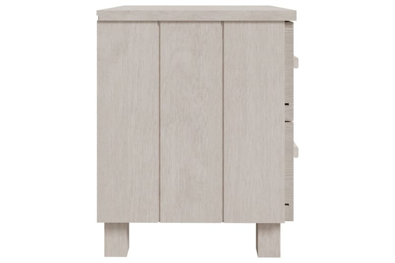 Sängbord 2 st vit 40x35x44,5 cm massiv furu - Vit - Möbler - Bord & matgrupper - Avlastningsbord - Sängbord & nattduksbord