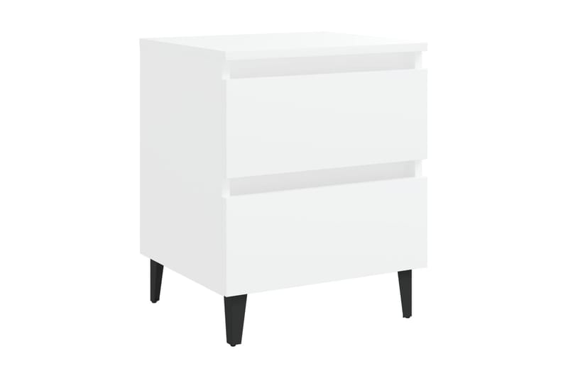 Sängbord 2 st vit 40x35x50 cm spånskiva - Vit - Möbler - Bord & matgrupper - Avlastningsbord - Sängbord & nattduksbord