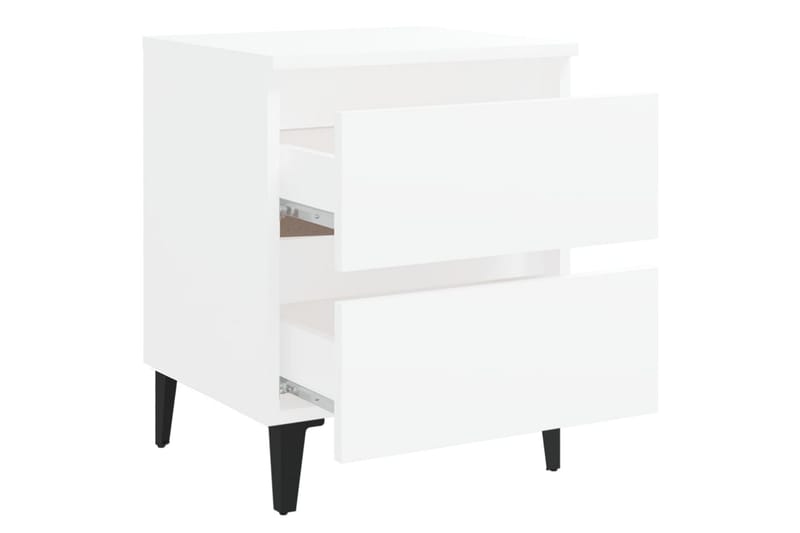 Sängbord 2 st vit 40x35x50 cm spånskiva - Vit - Möbler - Bord & matgrupper - Avlastningsbord - Sängbord & nattduksbord