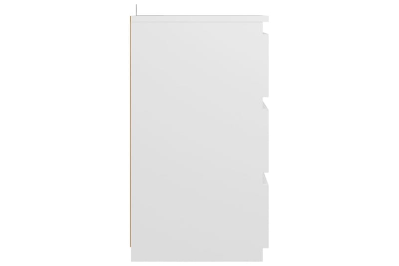 Sängbord 2 st vit 40x35x62,5 cm spånskiva - Vit - Möbler - Bord & matgrupper - Avlastningsbord - Sängbord & nattduksbord