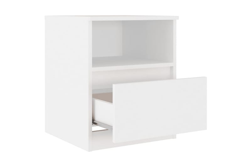 Sängbord 2 st vit 40x40x50 cm spånskiva - Vit - Möbler - Bord & matgrupper - Avlastningsbord - Sängbord & nattduksbord