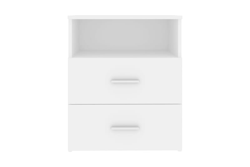 Sängbord 2 st vit 50x32x60 cm spånskiva - Vit - Sängbord & nattduksbord