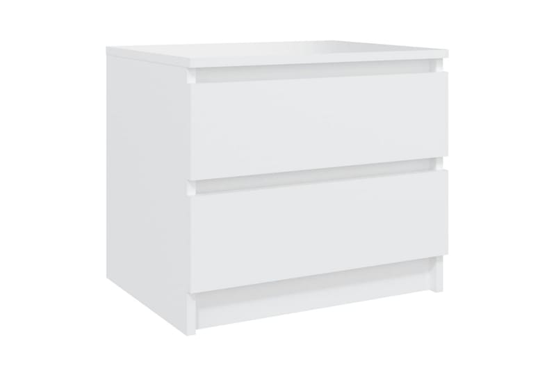 Sängbord 2 st vit 50x39x43,5 cm spånskiva - Vit - Möbler - Bord & matgrupper - Avlastningsbord - Sängbord & nattduksbord