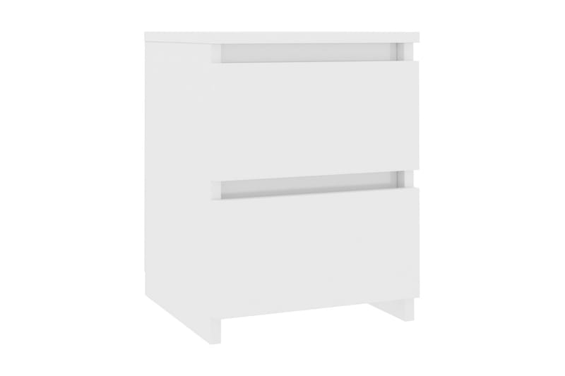 Sängbord 2 st vit högglans 30x30x40 cm spånskiva - Vit - Möbler - Bord & matgrupper - Avlastningsbord - Sängbord & nattduksbord