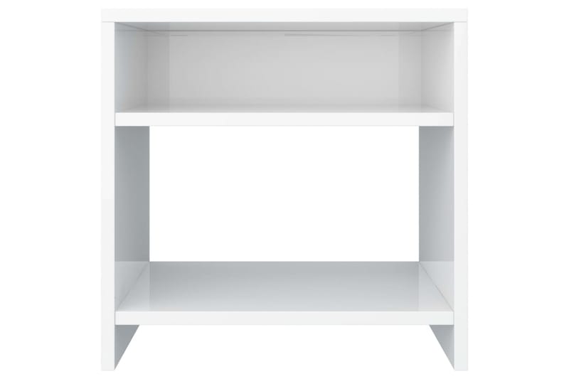 Sängbord 2 st vit högglans 40x30x40 cm spånskiva - Vit - Möbler - Bord & matgrupper - Avlastningsbord - Sängbord & nattduksbord