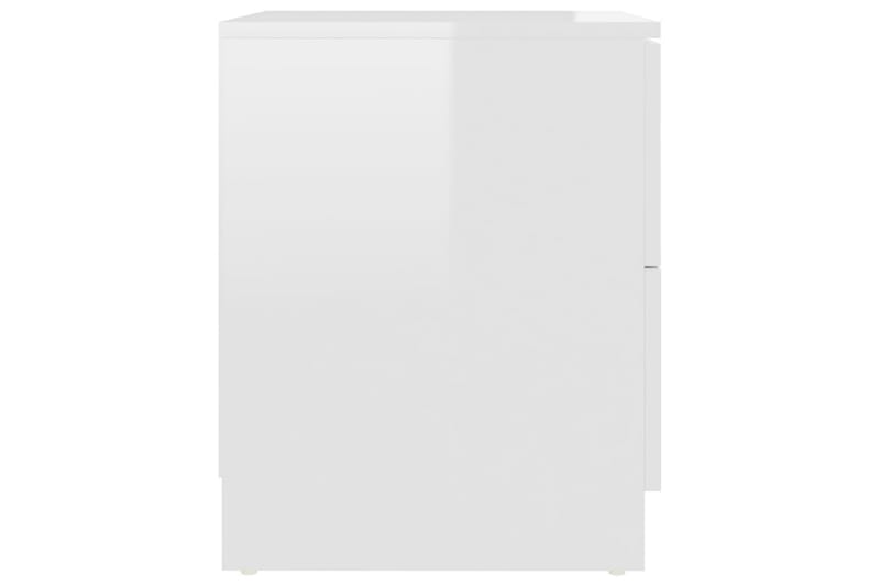 Sängbord 2 st vit högglans 40x40x50 cm spånskiva - Vit - Möbler - Bord & matgrupper - Avlastningsbord - Sängbord & nattduksbord