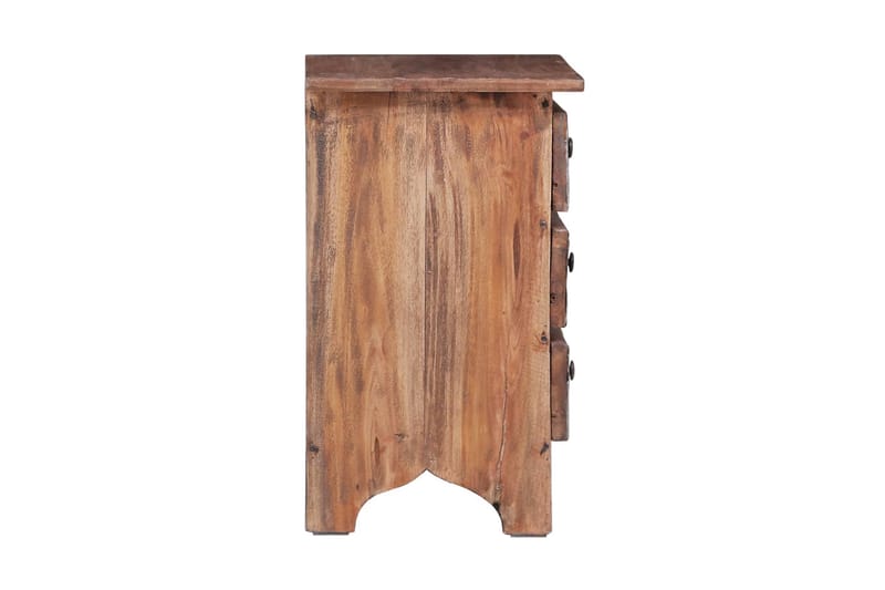 Sängbord 30x30x51 cm massivt återvunnet trä - Brun - Möbler - Bord & matgrupper - Avlastningsbord - Sängbord & nattduksbord
