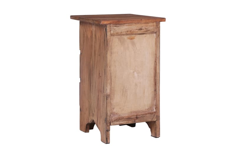 Sängbord 30x30x51 cm massivt återvunnet trä - Brun - Möbler - Bord & matgrupper - Avlastningsbord - Sängbord & nattduksbord