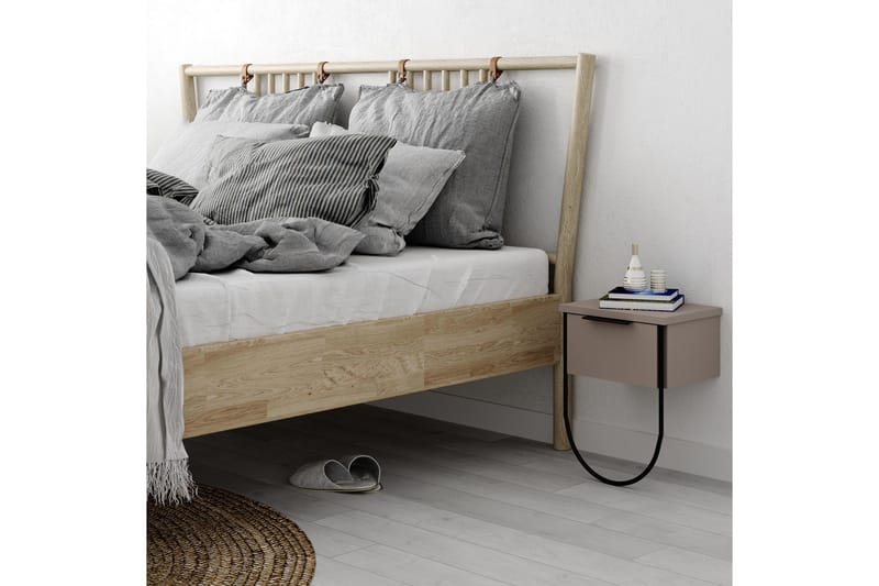 Sängbord 33 cm - Ljusbrun - Möbler - Bord & matgrupper - Avlastningsbord - Sängbord & nattduksbord