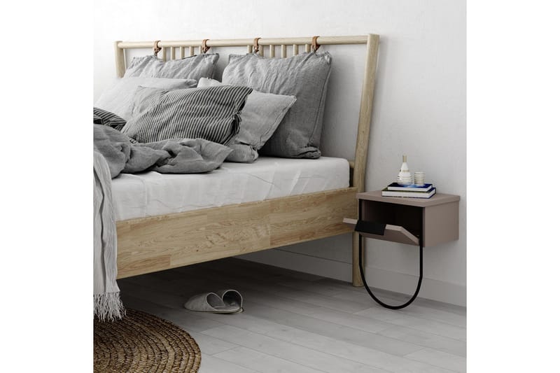 Sängbord 33 cm - Ljusbrun - Möbler - Bord & matgrupper - Avlastningsbord - Sängbord & nattduksbord