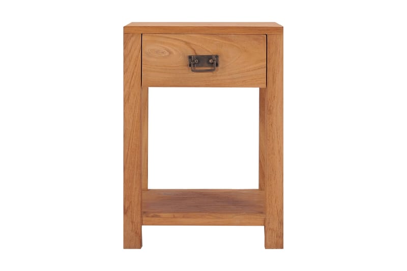 Sängbord 35x35x50 cm massiv teak - Brun - Möbler - Bord & matgrupper - Avlastningsbord - Sängbord & nattduksbord