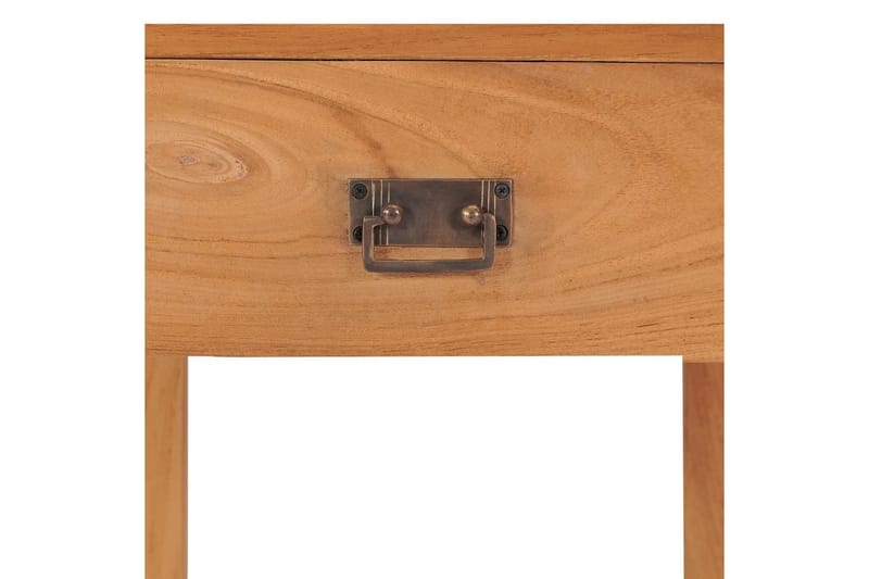 Sängbord 35x35x50 cm massiv teak - Brun - Sängbord & nattduksbord