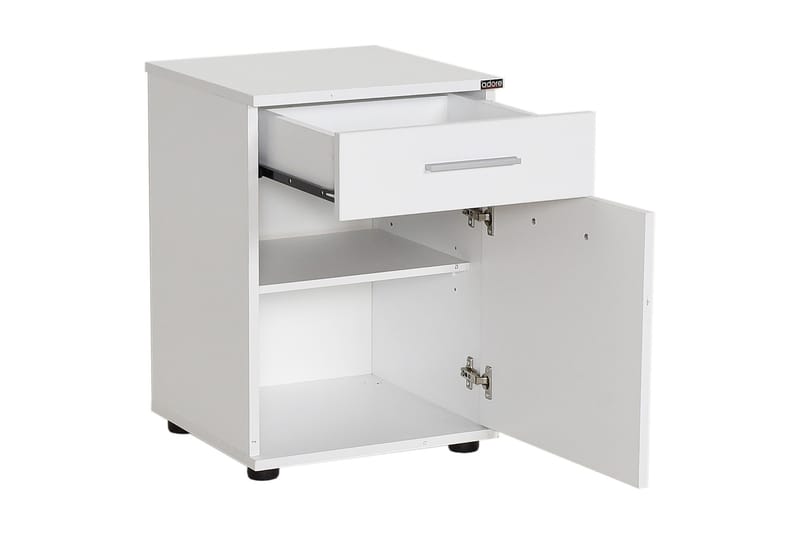 Sängbord 40 cm 2 Skåp - Vit - Möbler - Bord & matgrupper - Avlastningsbord - Sängbord & nattduksbord