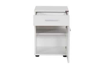 Sängbord 40 cm 2 Skåp - Vit - Möbler - Bord & matgrupper - Avlastningsbord - Sängbord & nattduksbord