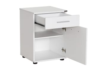 Sängbord 40 cm 2 Skåp - Vit - Möbler - Bord & matgrupper - Avlastningsbord - Sängbord & nattduksbord