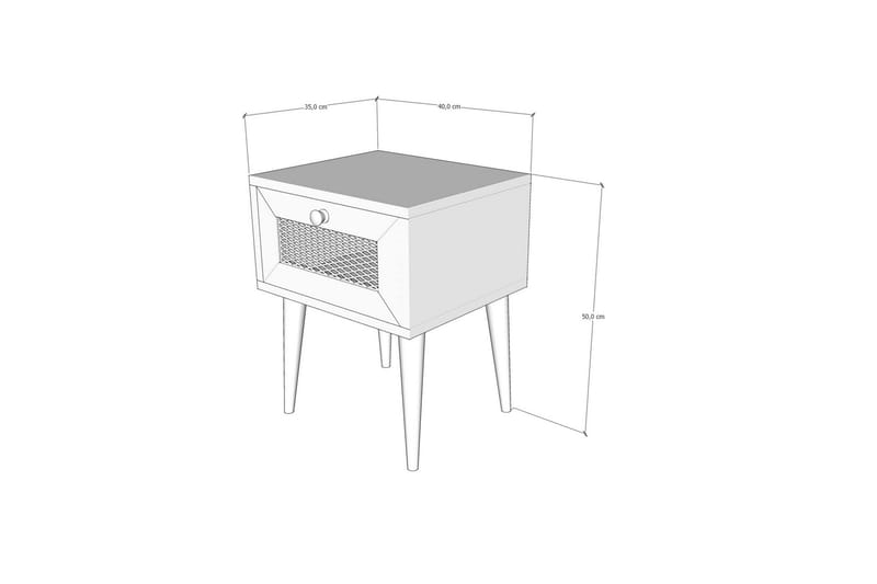 Sängbord 40 cm - Natur - Sängbord & nattduksbord
