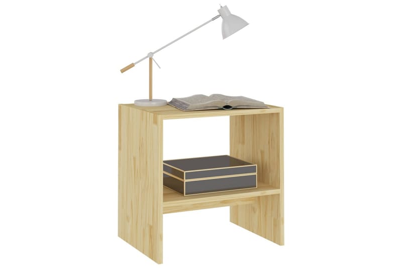 Sängbord 40x30,5x40 cm massiv furu - Brun - Möbler - Bord & matgrupper - Avlastningsbord - Sängbord & nattduksbord
