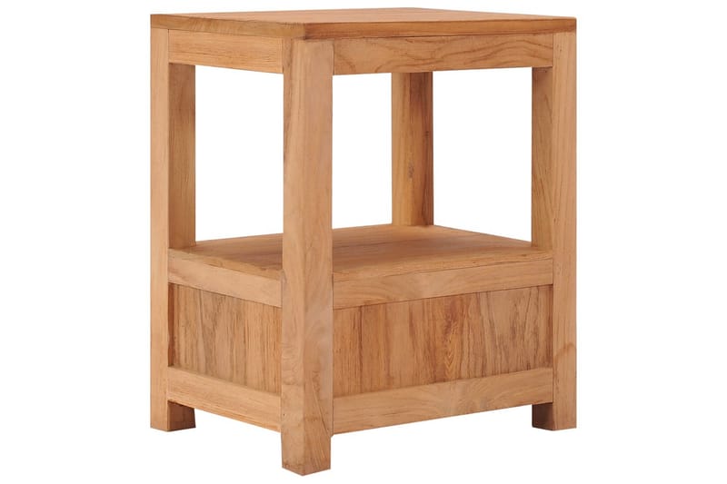 Sängbord 40x30x50 cm massiv teak - Brun - Möbler - Bord & matgrupper - Avlastningsbord - Sängbord & nattduksbord