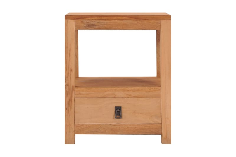 Sängbord 40x30x50 cm massiv teak - Brun - Möbler - Bord & matgrupper - Avlastningsbord - Sängbord & nattduksbord