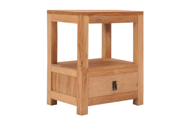 Sängbord 40x30x50 cm massiv teak - Brun - Möbler - Bord & matgrupper - Avlastningsbord - Sängbord & nattduksbord