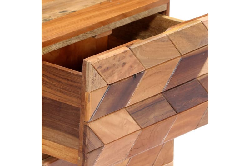 Sängbord 40x30x50 cm massivt återvunnet trä - Brun - Sängbord & nattduksbord