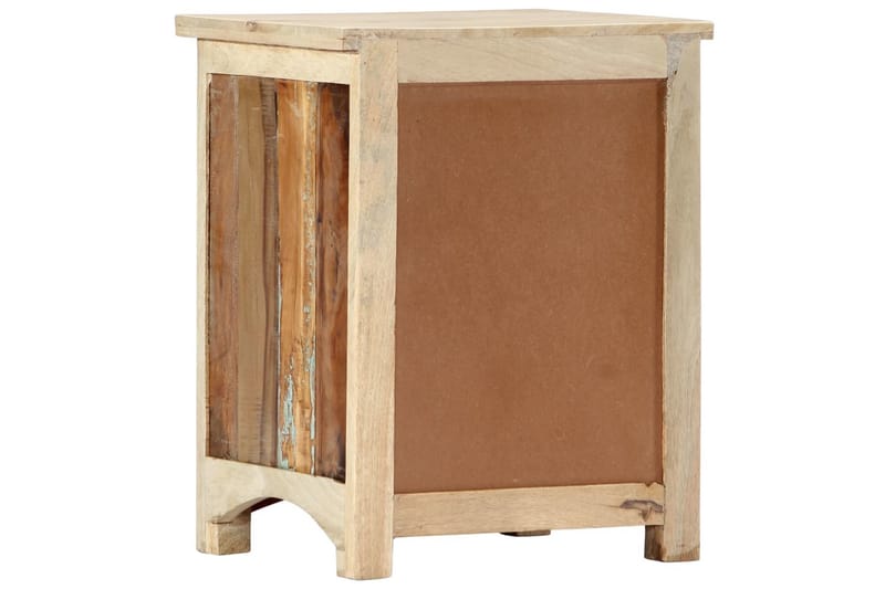 Sängbord 40x30x50 cm massivt återvunnet trä - Flerfärgad - Sängbord & nattduksbord
