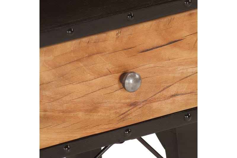 Sängbord 40x30x50 cm massivt återvunnet trä - Svart - Möbler - Bord & matgrupper - Avlastningsbord - Sängbord & nattduksbord