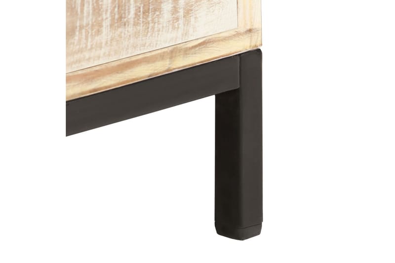 Sängbord 40x30x50 cm massivt akaciaträ - Vit - Möbler - Bord & matgrupper - Avlastningsbord - Sängbord & nattduksbord