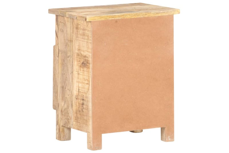 Sängbord 40x30x50 cm massivt grovt mangoträ - Brun - Möbler - Bord & matgrupper - Avlastningsbord - Sängbord & nattduksbord