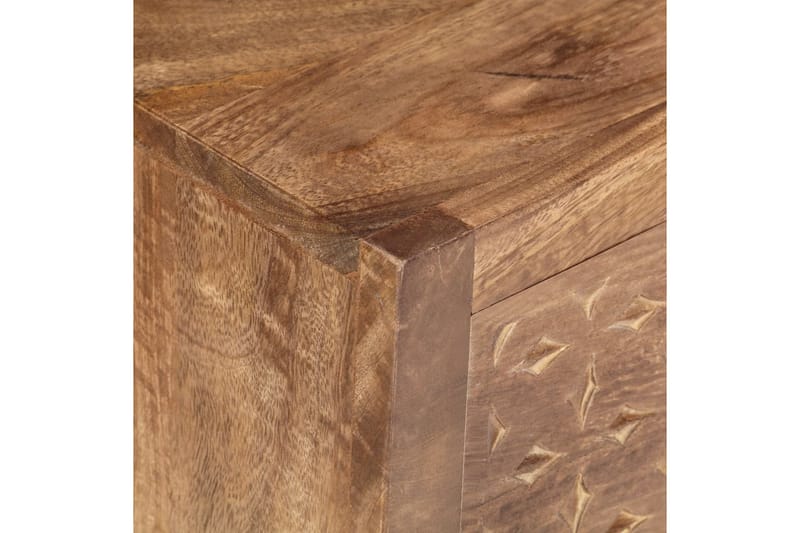 Sängbord 40x30x50 cm massivt mangoträ - Brun - Möbler - Bord & matgrupper - Avlastningsbord - Sängbord & nattduksbord
