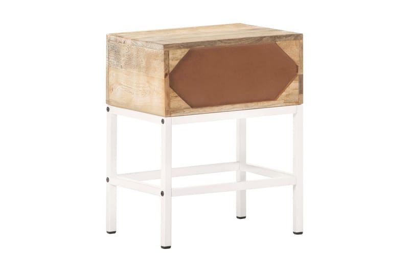 Sängbord 40x30x50 cm massivt mangoträ - Brun - Möbler - Bord & matgrupper - Avlastningsbord - Sängbord & nattduksbord