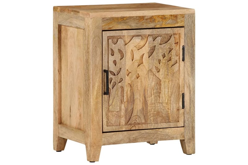 Sängbord 40x30x50 cm massivt mangoträ - Brun - Möbler - Bord & matgrupper - Avlastningsbord - Sängbord & nattduksbord