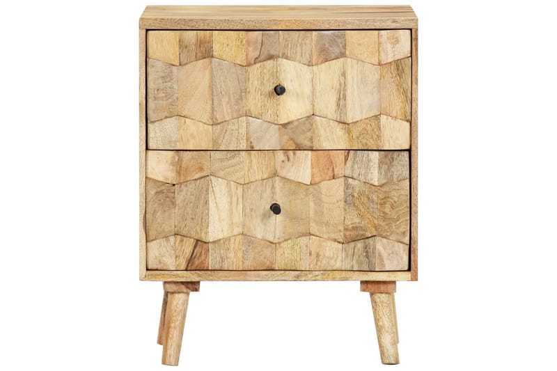Sängbord 40x30x50 cm massivt mangoträ - Brun - Möbler - Bord & matgrupper - Avlastningsbord - Sängbord & nattduksbord