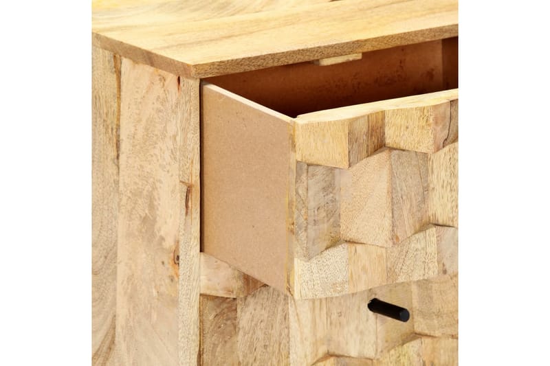 Sängbord 40x30x50 cm massivt mangoträ - Brun - Möbler - Bord & matgrupper - Avlastningsbord - Sängbord & nattduksbord