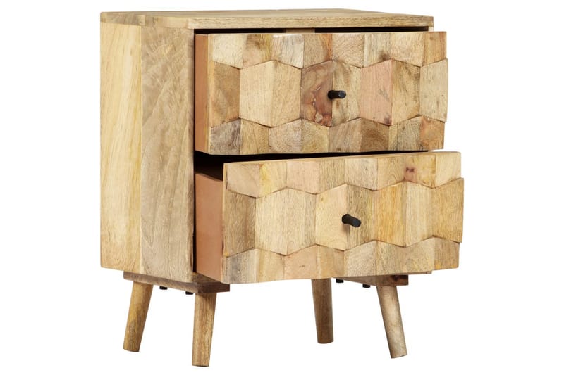 Sängbord 40x30x50 cm massivt mangoträ - Brun - Möbler - Bord & matgrupper - Avlastningsbord - Sängbord & nattduksbord