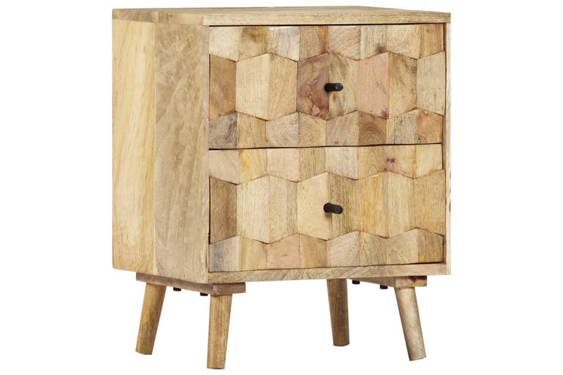 Sängbord 40x30x50 cm massivt mangoträ - Brun - Möbler - Bord & matgrupper - Avlastningsbord - Sängbord & nattduksbord