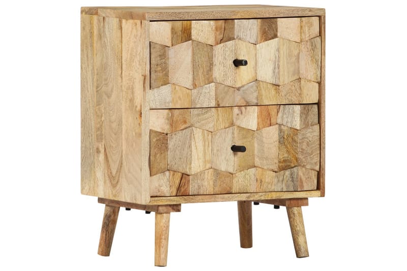Sängbord 40x30x50 cm massivt mangoträ - Brun - Möbler - Bord & matgrupper - Avlastningsbord - Sängbord & nattduksbord