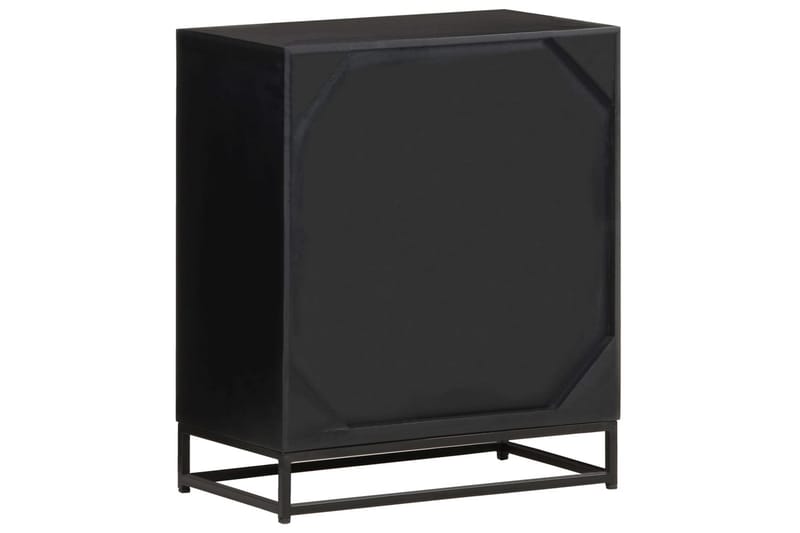 Sängbord 40x30x50 cm massivt mangoträ - Svart - Möbler - Bord & matgrupper - Avlastningsbord - Sängbord & nattduksbord