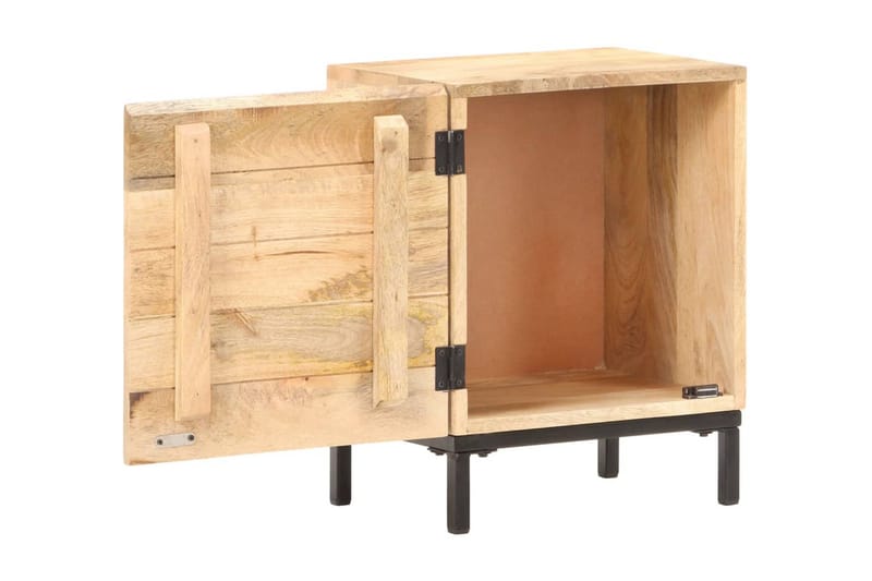 Sängbord 40x30x51 cm massivt mangoträ - Brun - Sängbord & nattduksbord