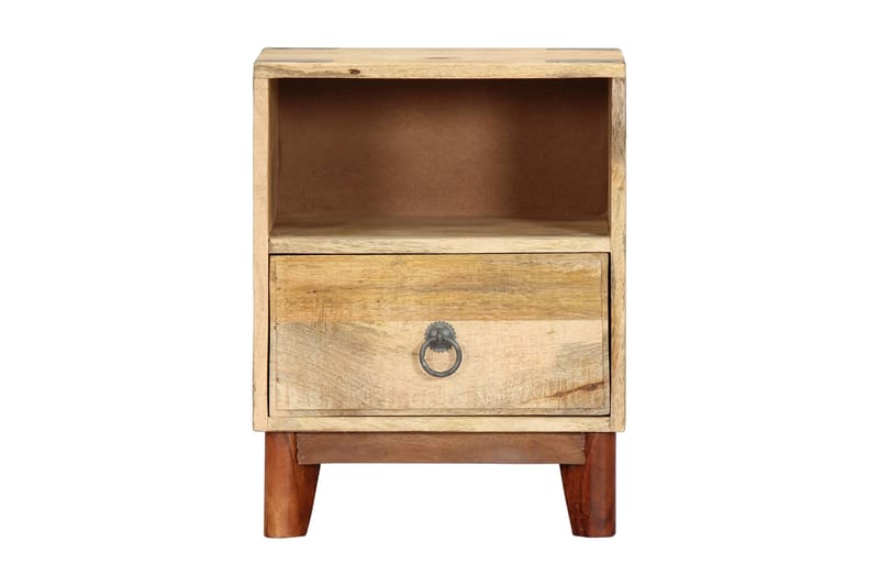 Sängbord 40x30x52 cm massivt robust mangoträ - Brun - Möbler - Bord & matgrupper - Avlastningsbord - Sängbord & nattduksbord