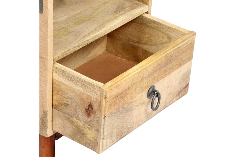 Sängbord 40x30x52 cm massivt robust mangoträ - Brun - Möbler - Bord & matgrupper - Avlastningsbord - Sängbord & nattduksbord
