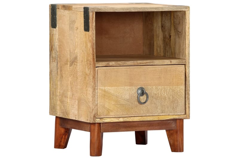 Sängbord 40x30x52 cm massivt robust mangoträ - Brun - Möbler - Bord & matgrupper - Avlastningsbord - Sängbord & nattduksbord