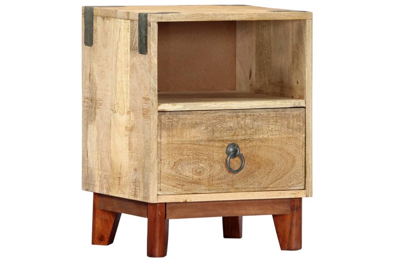 Sängbord 40x30x52 cm massivt robust mangoträ - Brun - Möbler - Bord & matgrupper - Avlastningsbord - Sängbord & nattduksbord
