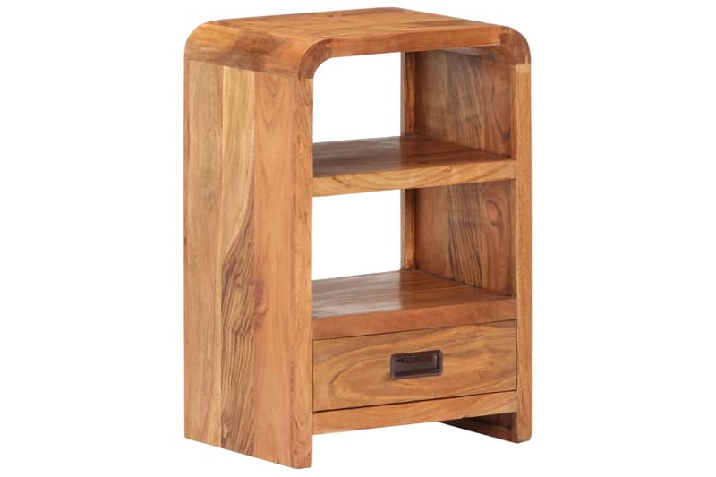 Sängbord 40x30x60 cm massivt akaciaträ sheshamfinish - Brun - Möbler - Bord & matgrupper - Avlastningsbord - Sängbord & nattduksbord