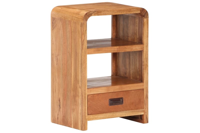 Sängbord 40x30x60 cm massivt akaciaträ sheshamfinish - Brun - Möbler - Bord & matgrupper - Avlastningsbord - Sängbord & nattduksbord