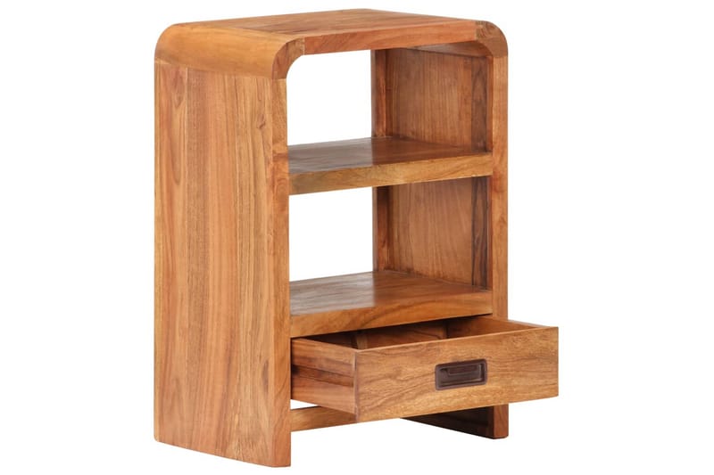 Sängbord 40x30x60 cm massivt akaciaträ sheshamfinish - Brun - Möbler - Bord & matgrupper - Avlastningsbord - Sängbord & nattduksbord