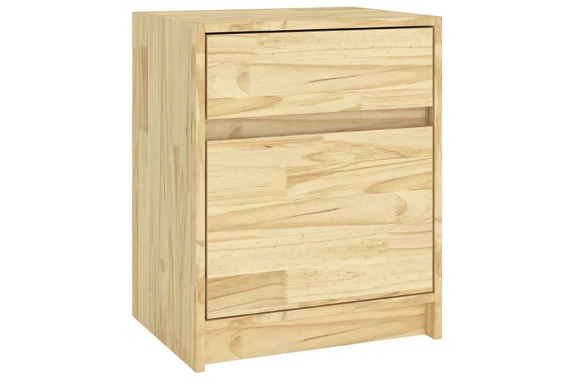 Sängbord 40x31x50 cm massiv furu - Brun - Möbler - Bord & matgrupper - Avlastningsbord - Sängbord & nattduksbord