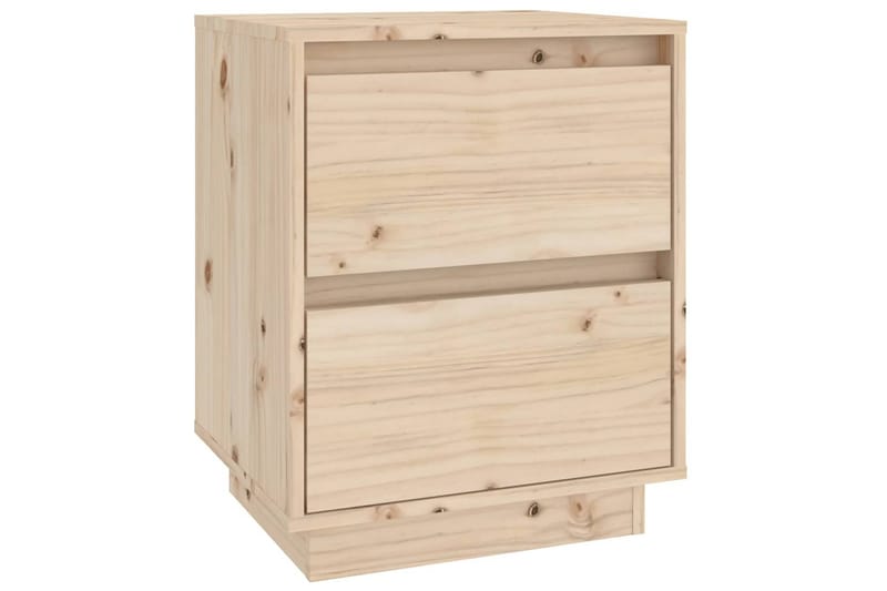 Sängbord 40x35x50 cm massiv furu - Brun - Möbler - Bord & matgrupper - Avlastningsbord - Sängbord & nattduksbord
