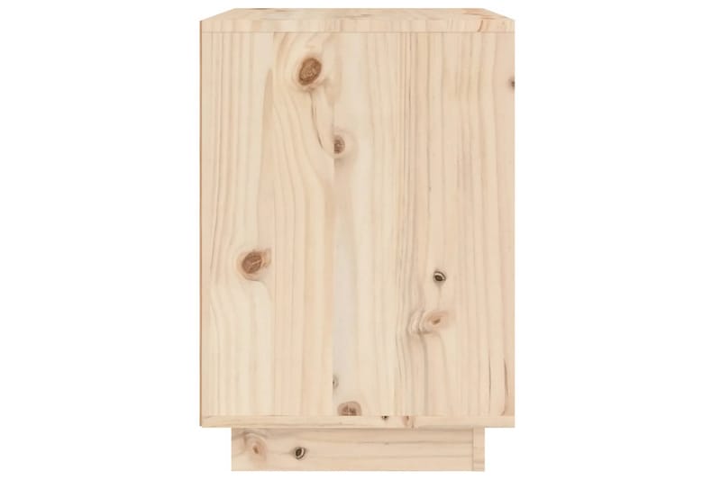 Sängbord 40x35x50 cm massiv furu - Brun - Möbler - Bord & matgrupper - Avlastningsbord - Sängbord & nattduksbord